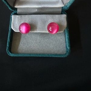 Vintage ANSON Pink Goldtone Cufflinks